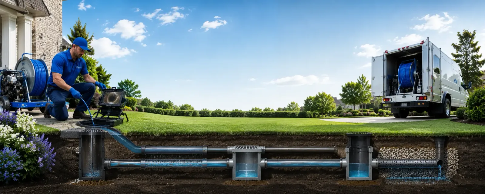 Outdoor drain cleaning information for Saybrook, IL